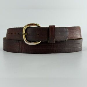 Vintage Men’s Brown Leather Belt 42